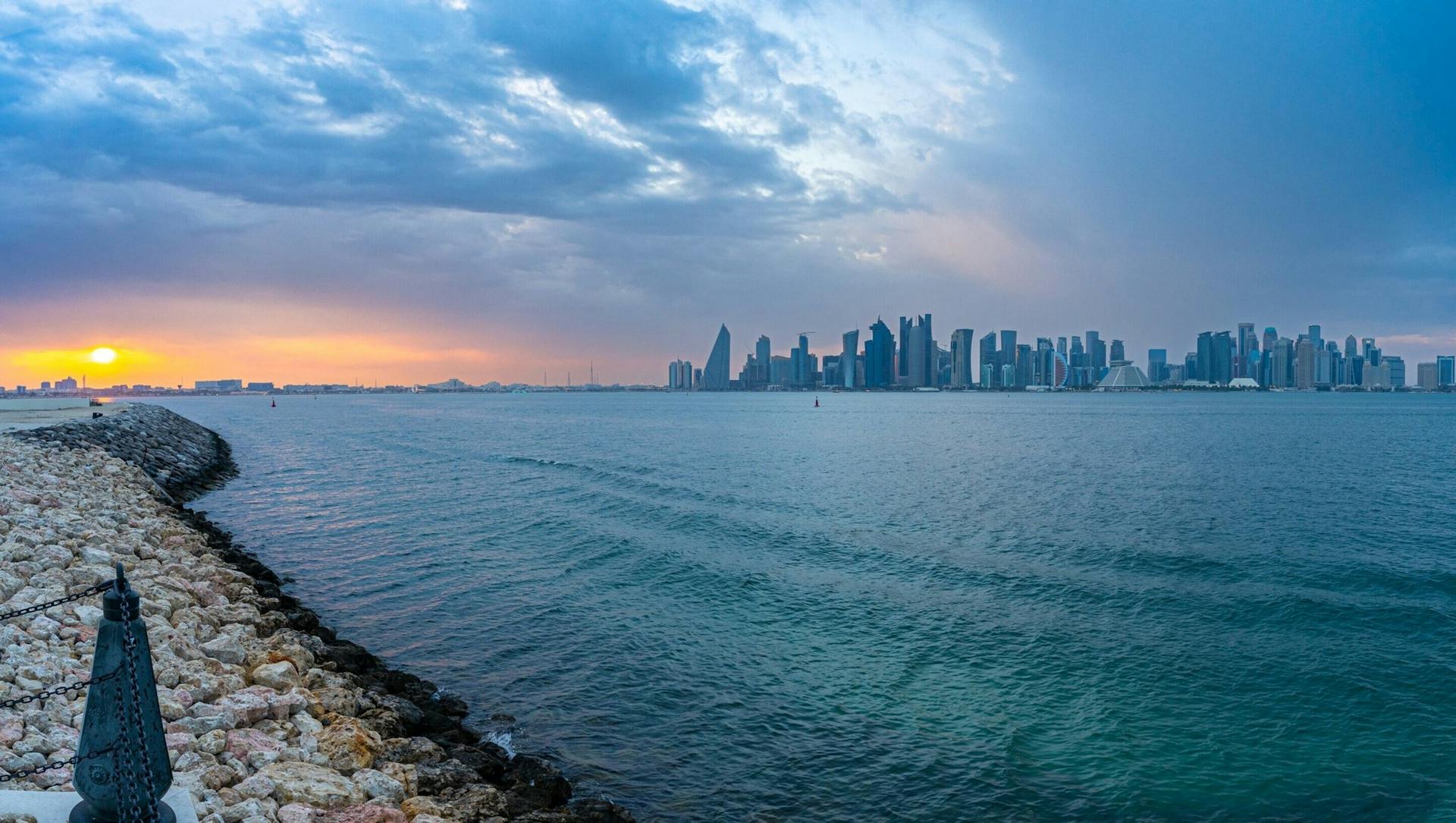 Pearl Marina at blue hour